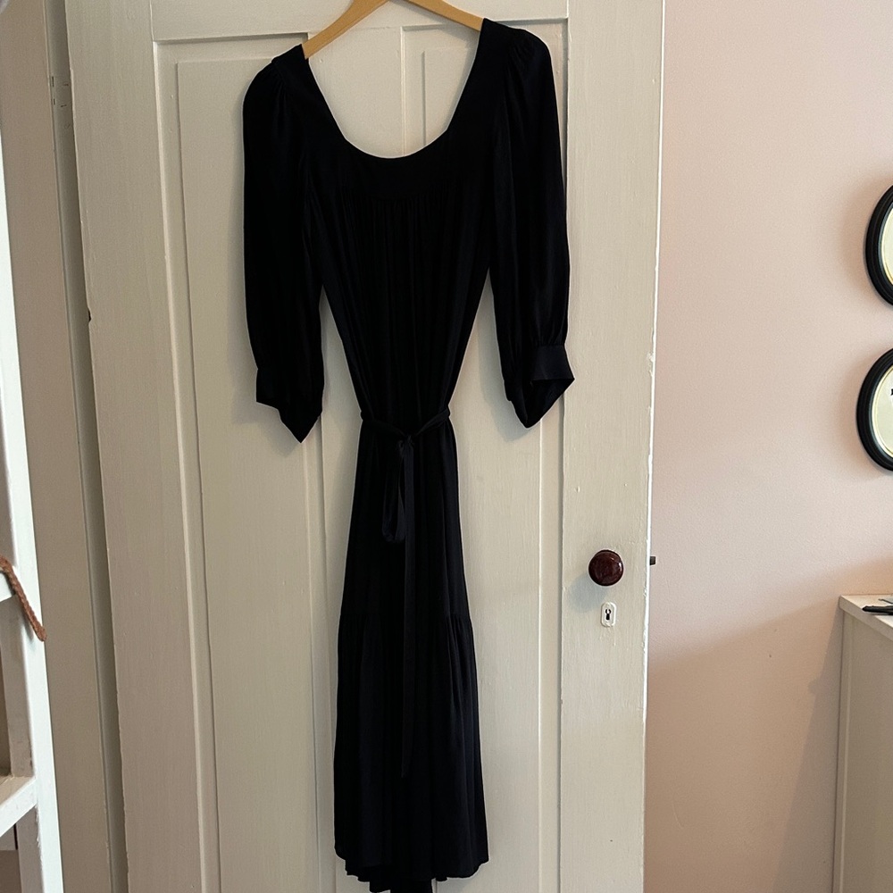Christy Dawn Bianca Black Long Sleeve Dress